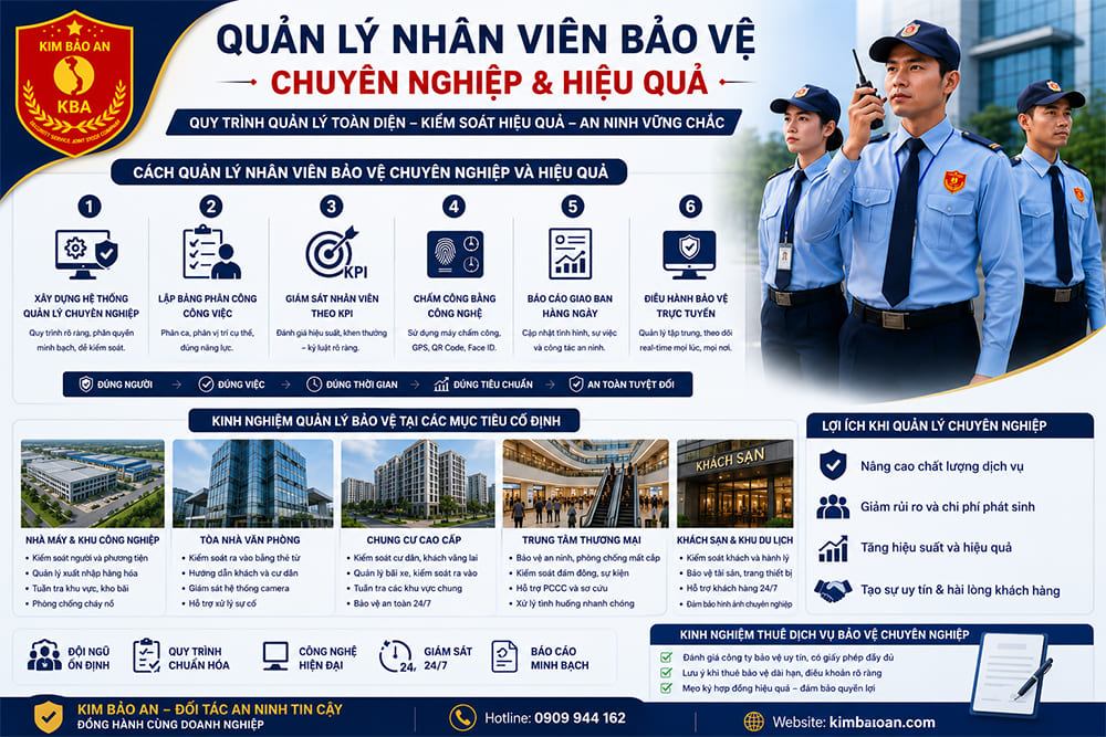 Quy trình quản lý bảo vệ chuyên nghiệp