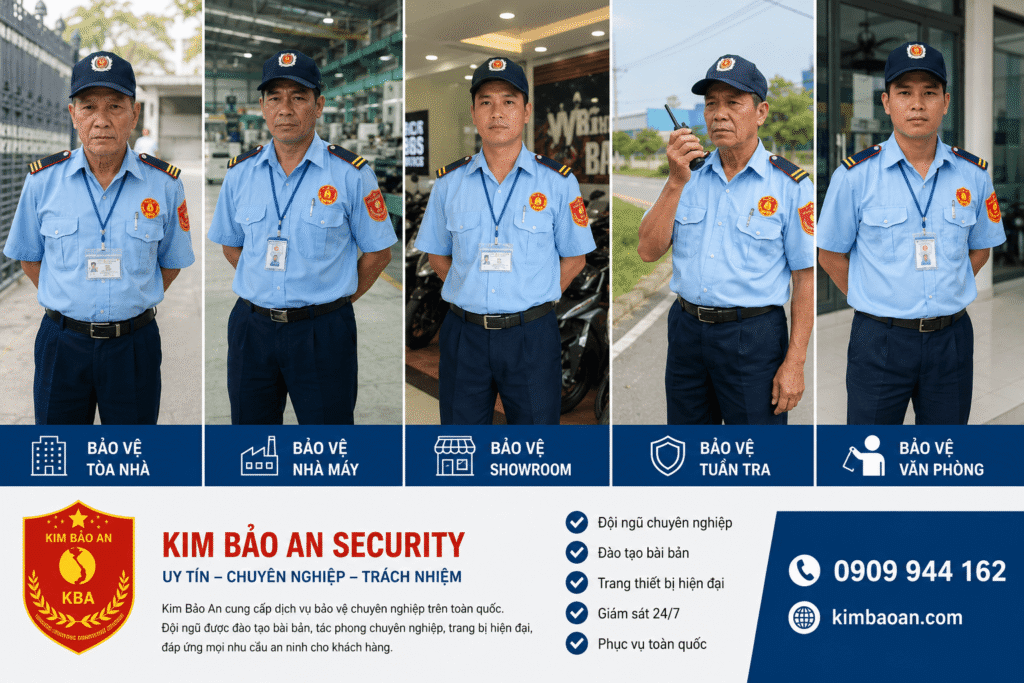 Dịch vụ bảo vệ tại nhà máy do Kim Bảo An triển khai